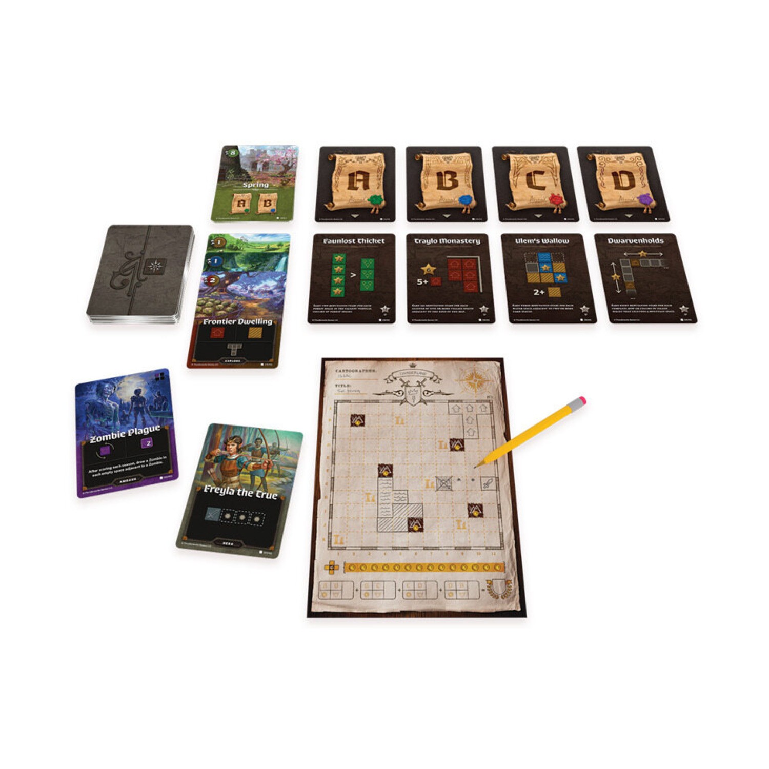 Thunderworks Board Game Cartographers Heroes Box VG+/NM
