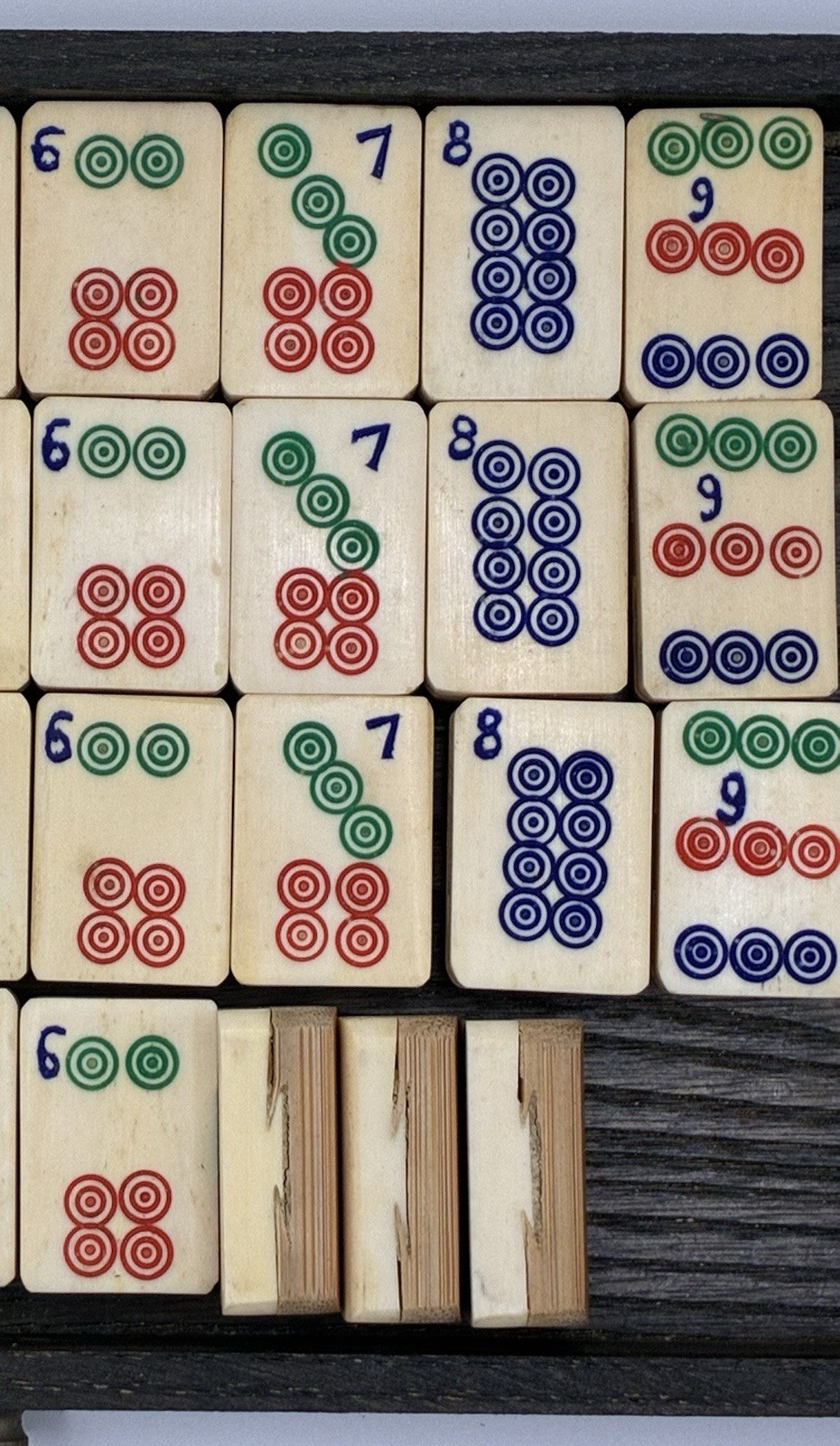Antique 1923 Piroxloid “The Ancient Game of the Mandarins” Mahjong Set