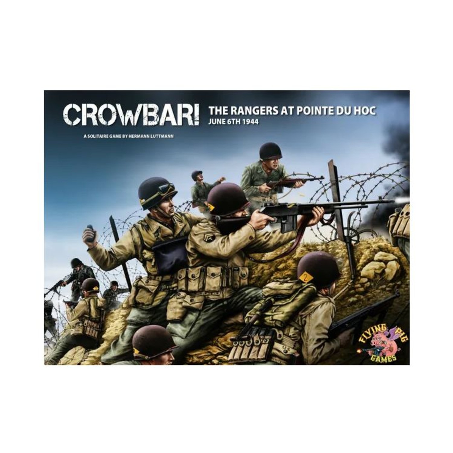 Flying Pig WWII War Gam Crowbar! The Rangers at Pointe du Hoc, June Box VG+/NM