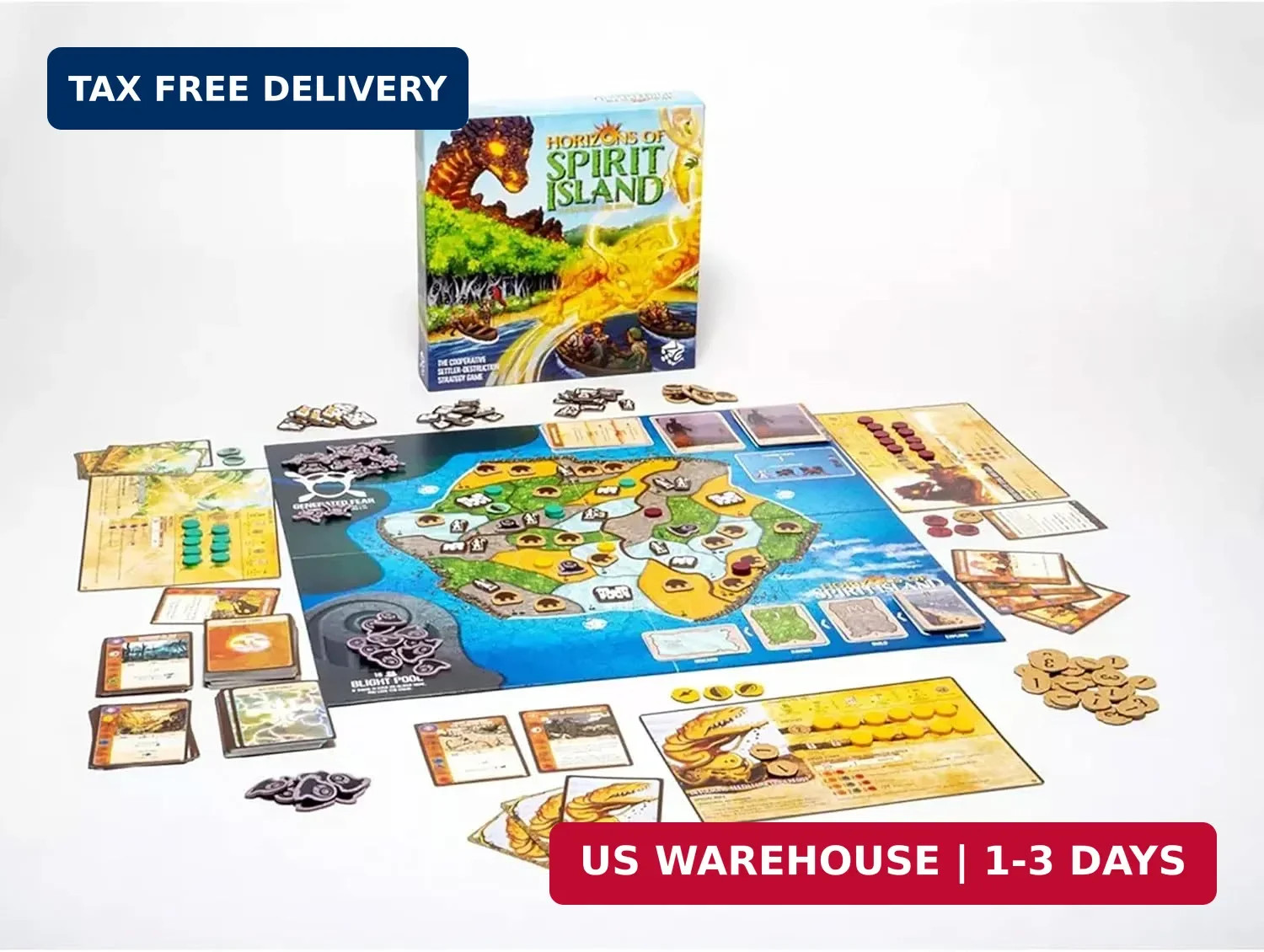 Greater Than Games | Horizons of Spirit Island | Cooperative Strategy Board Game