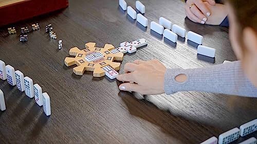Mexican Train Dominoes Family Game Engaging Fun for 2 to 8 Players Ages 8 Up