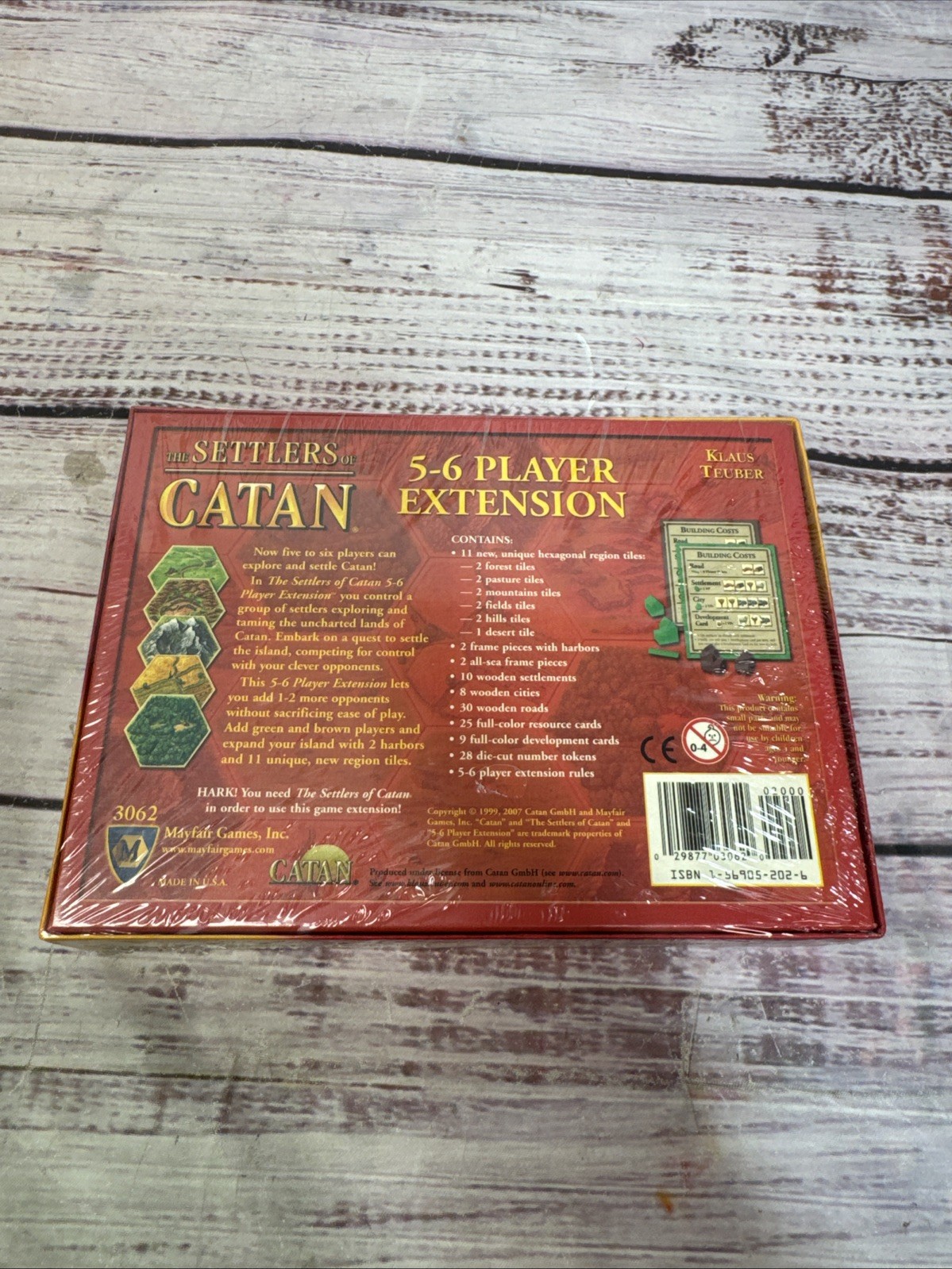 The Settlers of Catan 5-6 Player Extension Mayfair Games #3062 Expansion Sealed