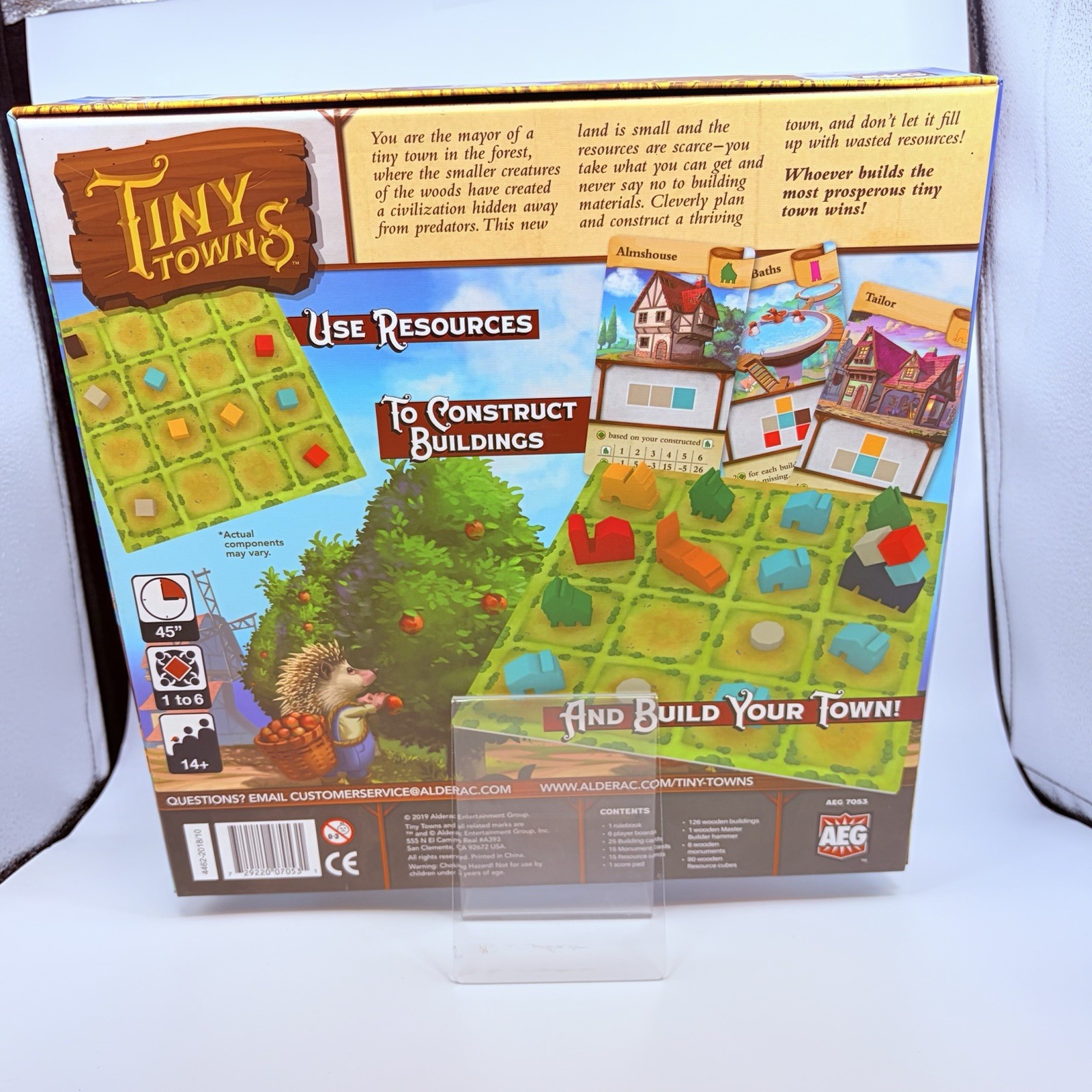 TINY TOWNS Board Game City-Building Strategy COMPLETE 2019 Excellent Ages 14+