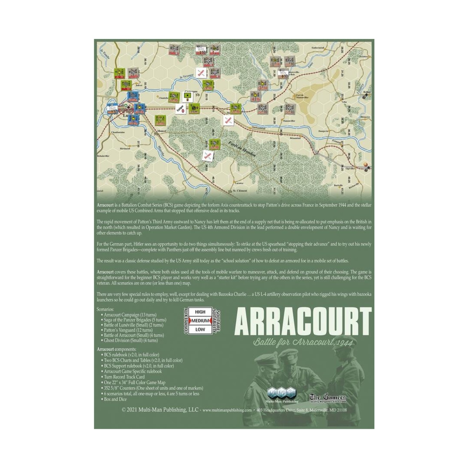 Multiman War Game Arracourt Box VG+/NM