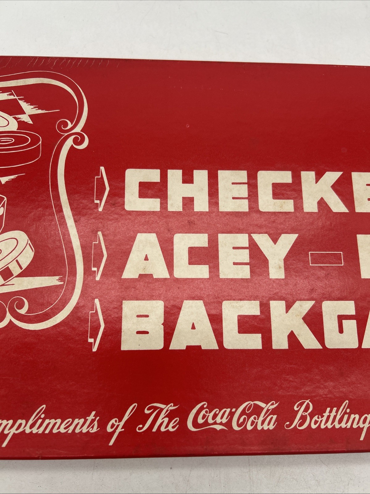 Coca-Cola Milton Bradley Checkers Acey-Ducey World War 2 Game Set