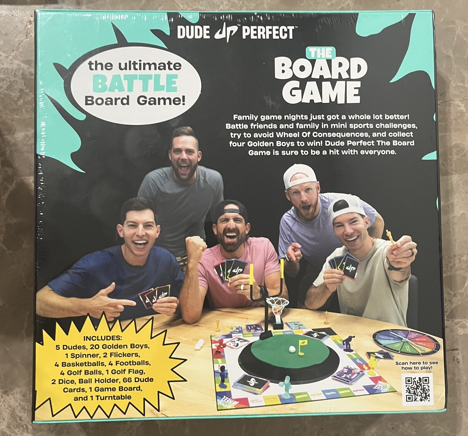 Dude Perfect Board Game Skills & Action Game All Ages 4 +. New and Sealed
