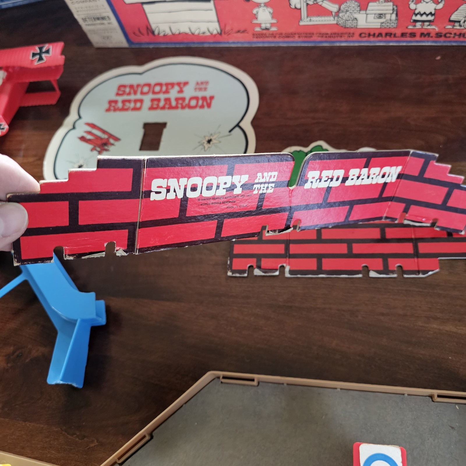 1970 Milton Bradley Snoopy and the Red Baron Skill and Action Game