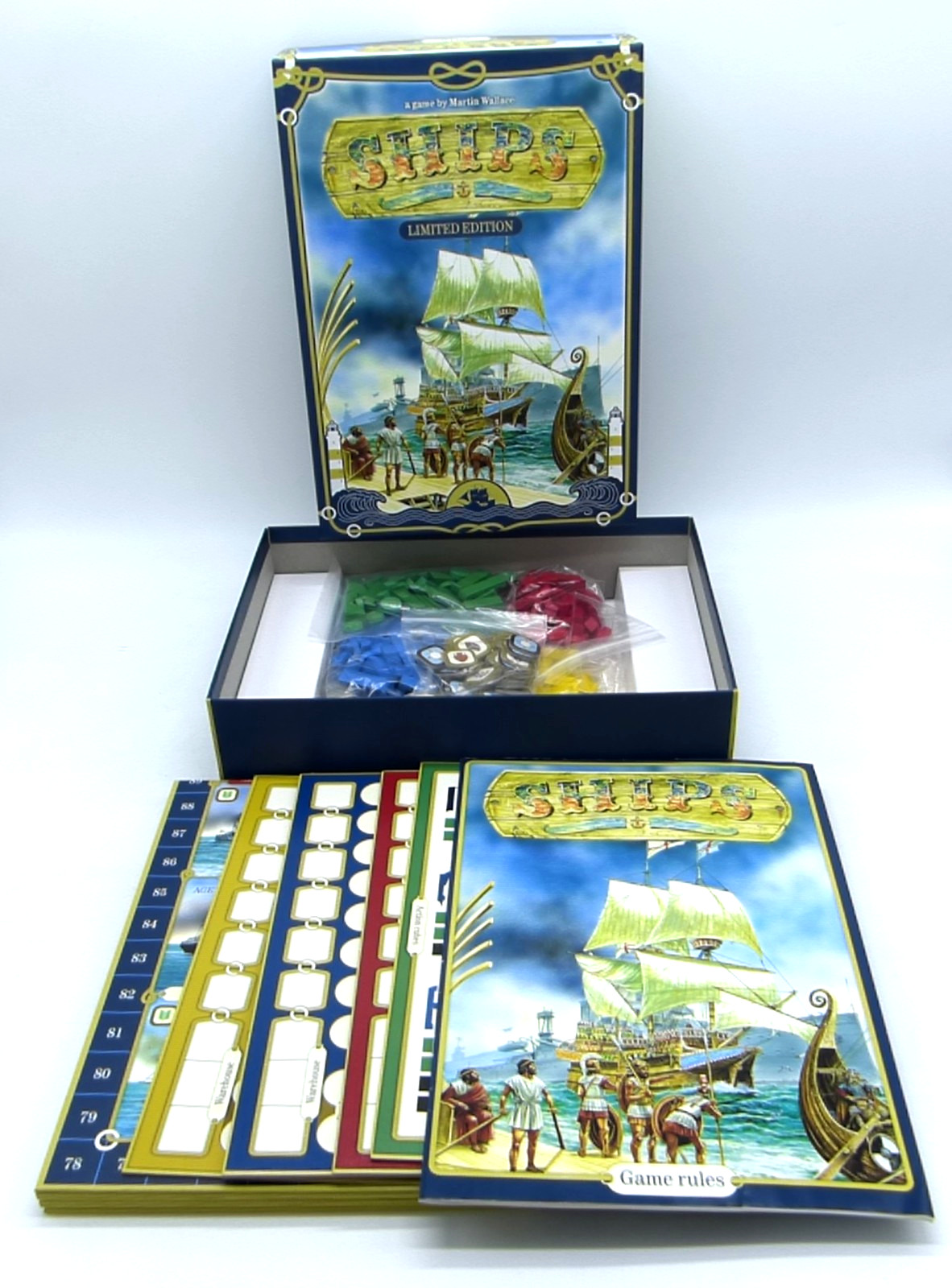 Ships Limited Edition Board Game Martin Wallace 2016 English Basement Find