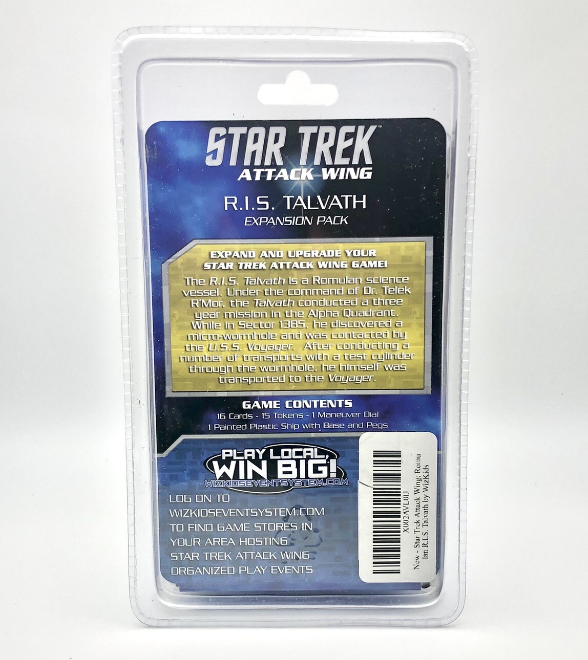 Star Trek Attack Wing: R.I.S. Talvath by WizKids Expansion Pack – New