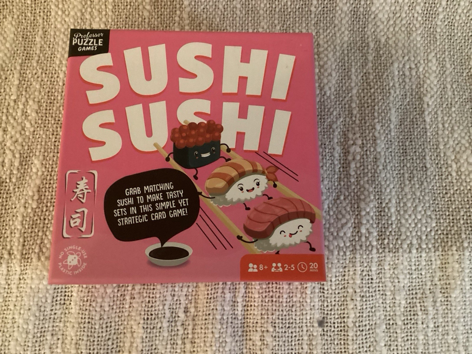 Professor Puzzle Games Sushi Sushi Strategy Card Game 2-5 Players 8+