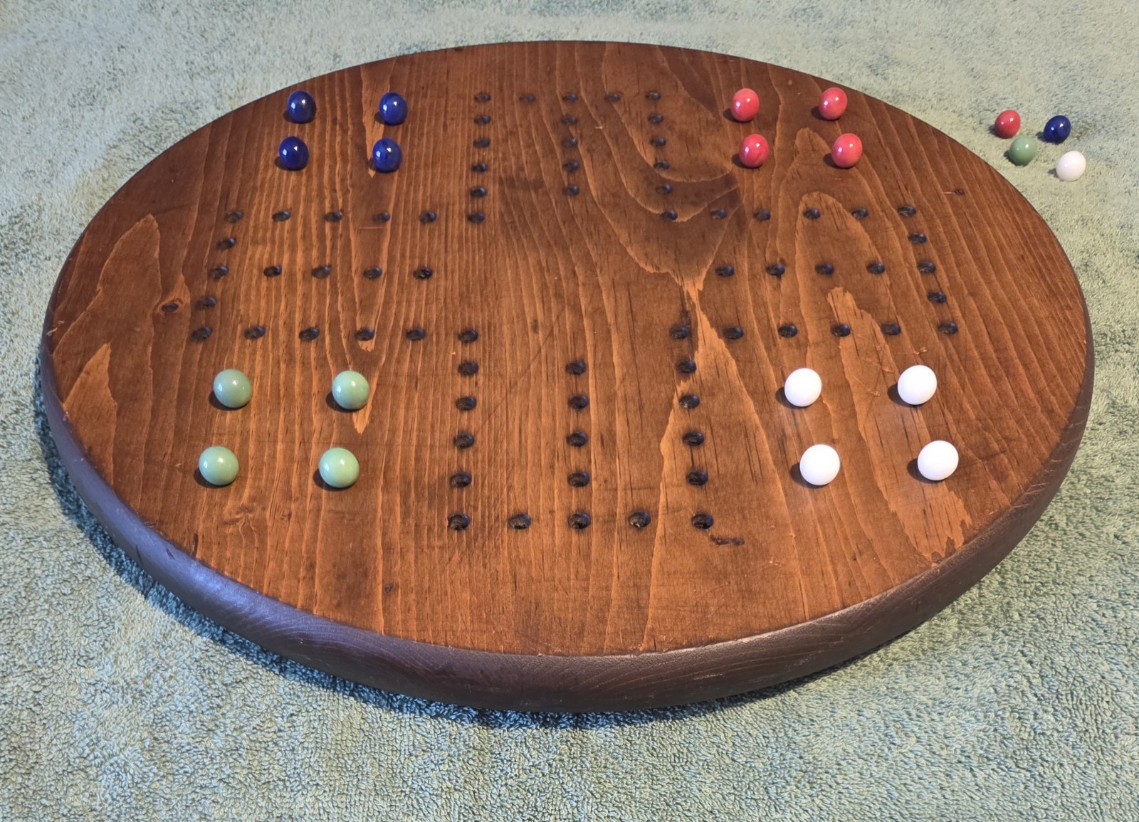 Vintage Aggravation / Wahoo Board Game, Complete with Marbles for 2-4 Players