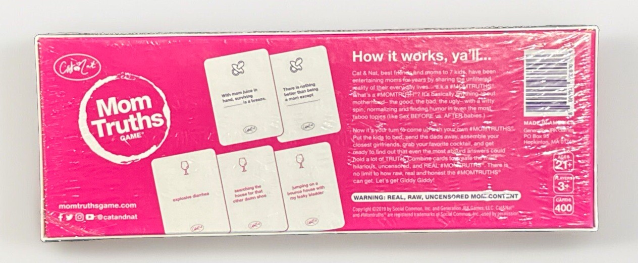 Mom Truths Party Game Raw, Uncensored Game for Moms