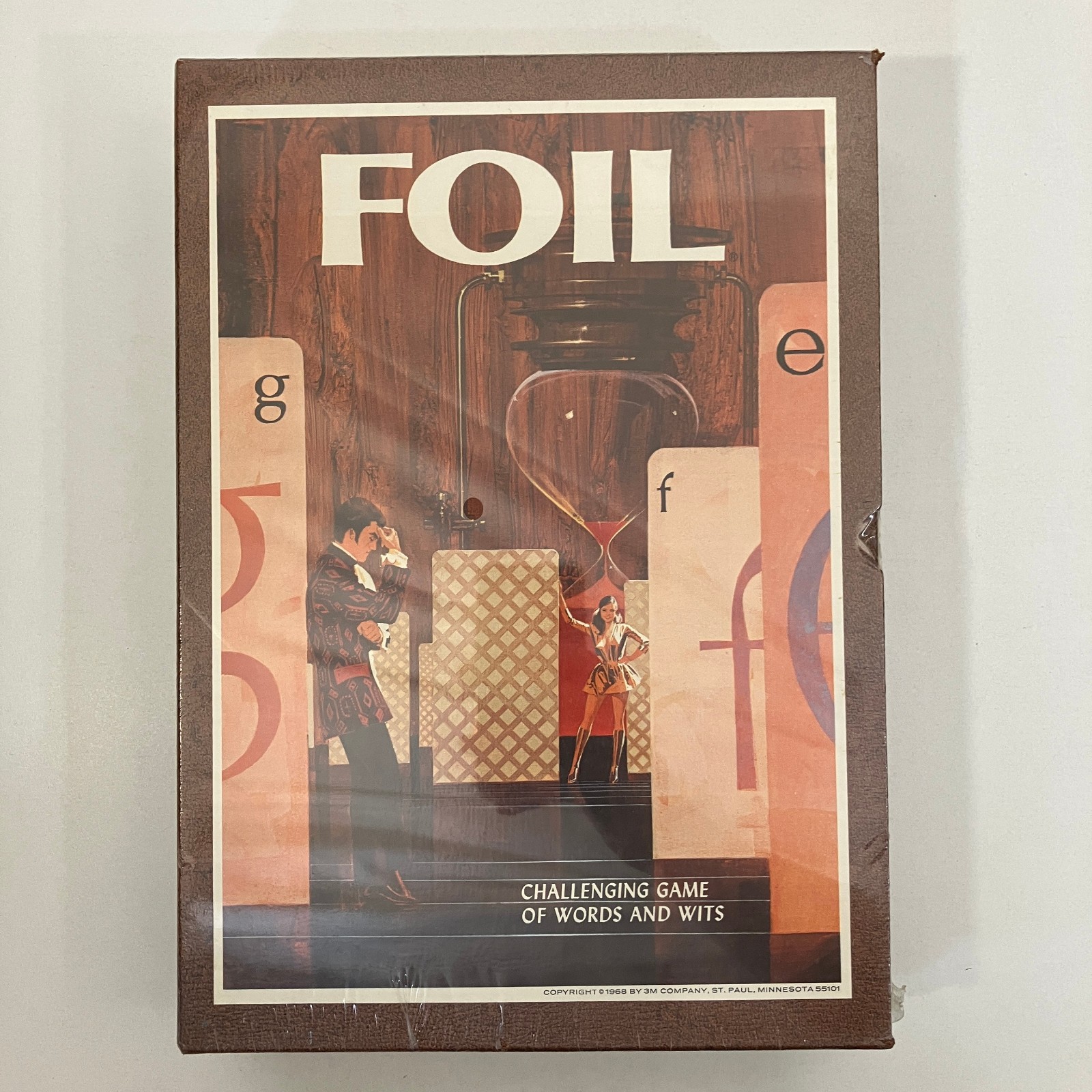 Foil Challenging Game of Words and Wits Vintage 1969 SEALED 3M Bookshelf Game