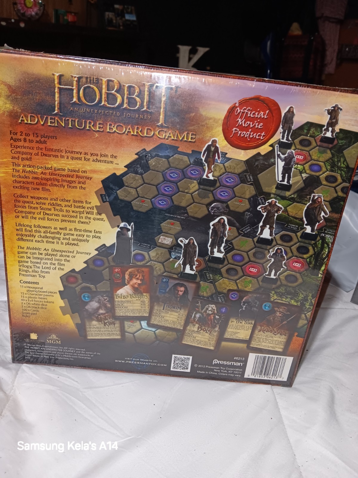 Pressman Toy The Hobbit Unexpected Journey Adventure Board Game Official 2-15 8+