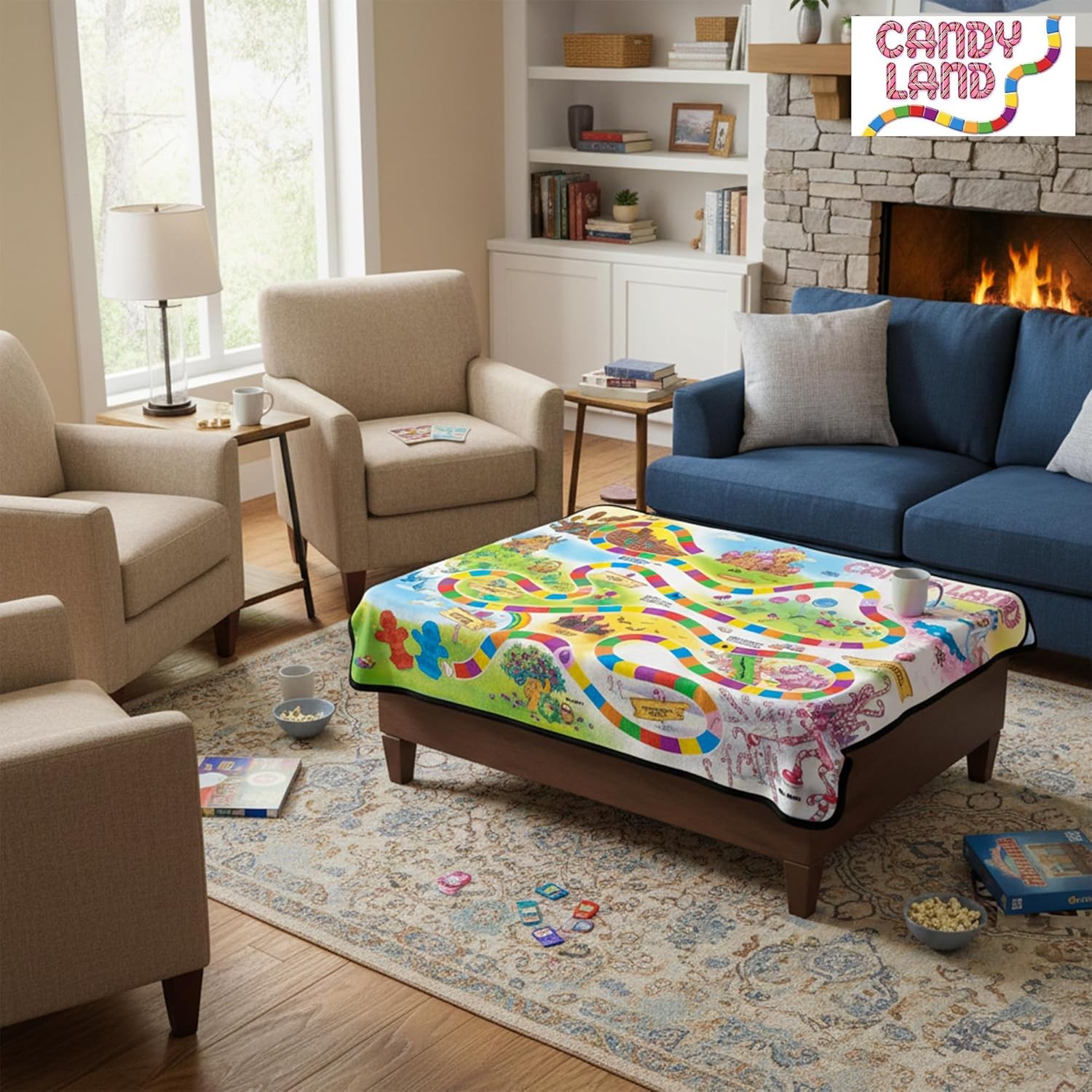 Candy Land Blanket | Candy Land Game Board | Oversized Candy Land Game Board | G