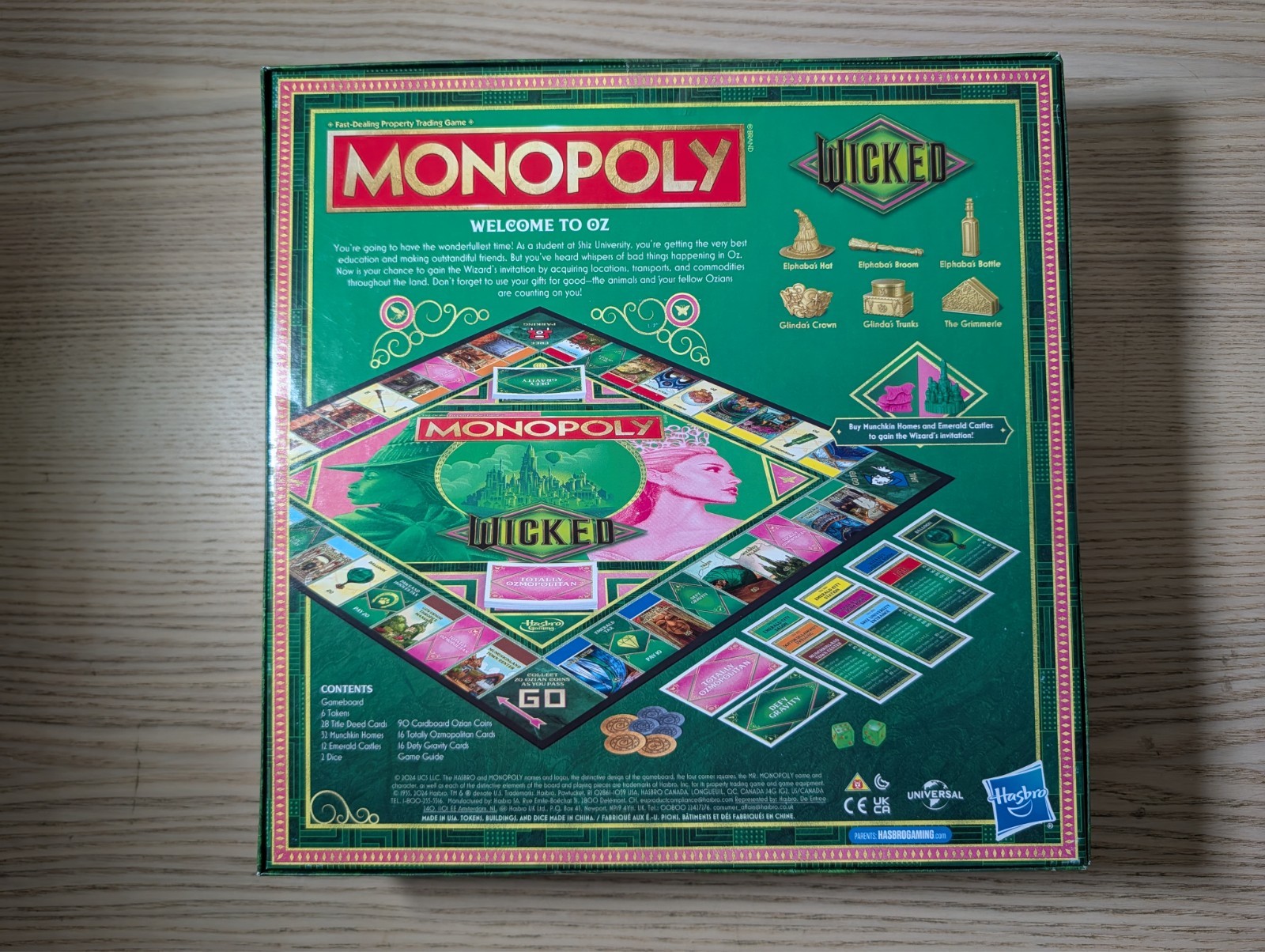Monopoly Wicked Edition Board Game Inspired by The Motion Picture – New