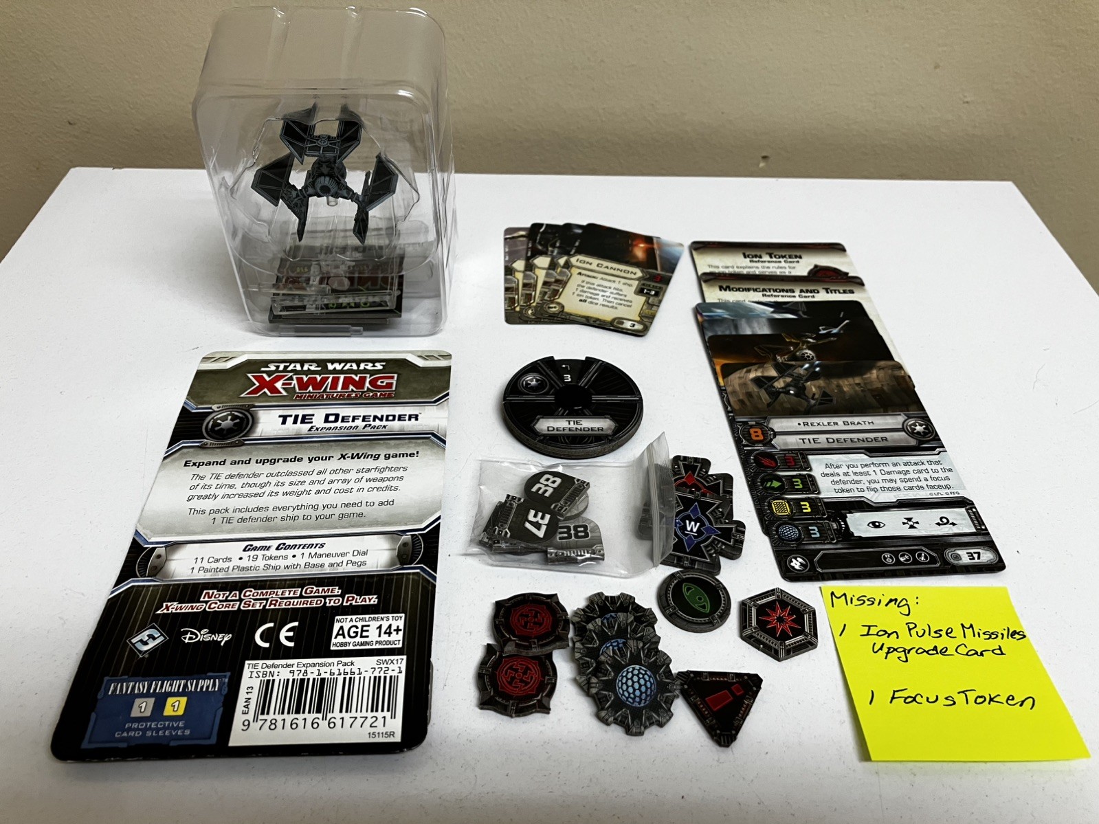 Star Wars X-Wing Miniature Game The Force Awakens Core Set & 8 Expansion Sets
