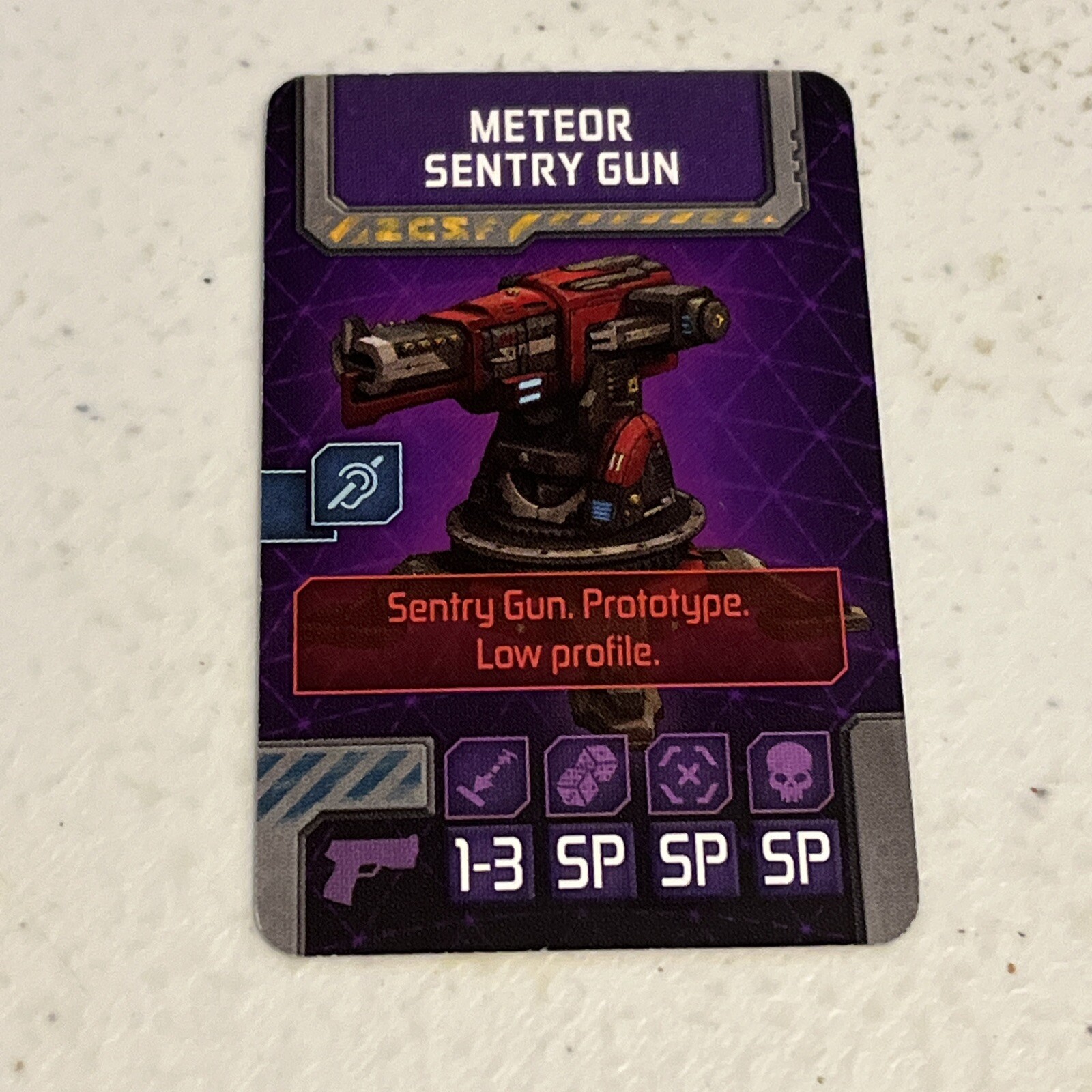 Zombicide: Invader Meteor Sentry Gun – Mini Figure & Card