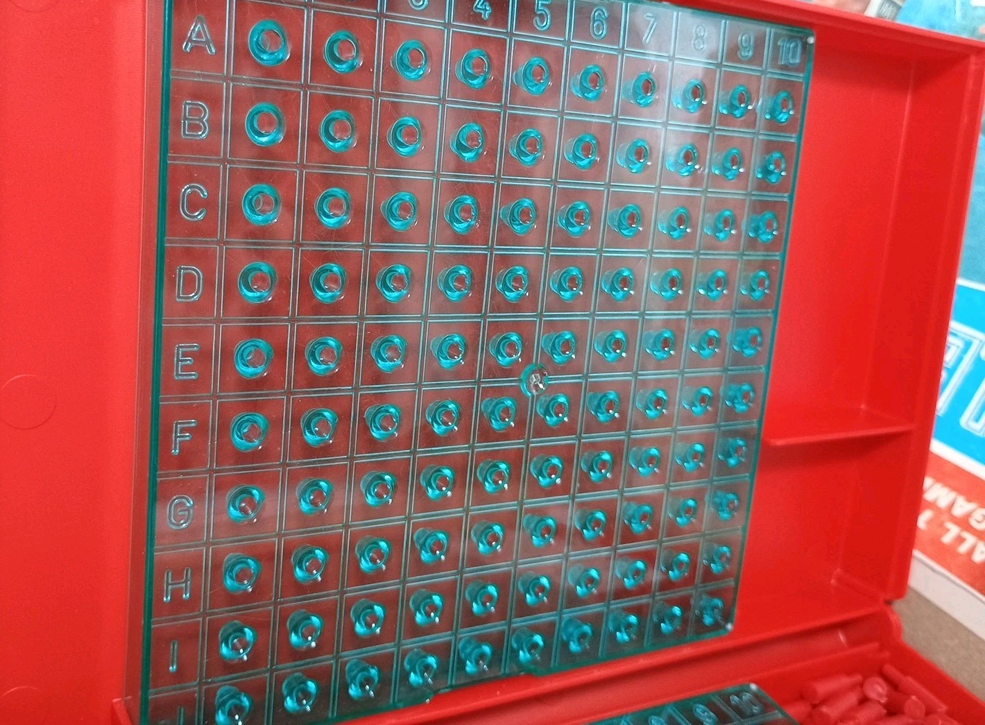 VTG 1971 Battleship Board Game Blue Red Has Box Damage Missing One Battle Ship