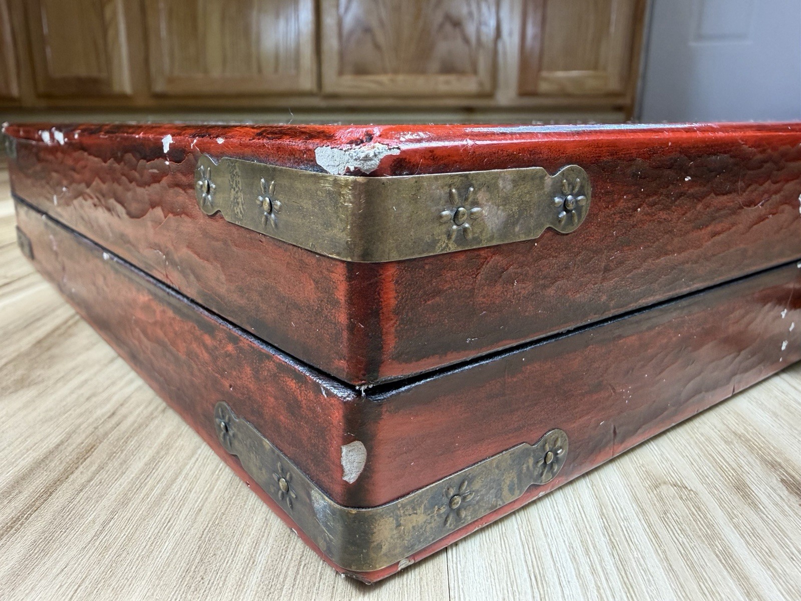 VTG Chinese Mahjong Set 144 Tiles Mah-Jong Game Carry Case Box Mahjong Mahjongg