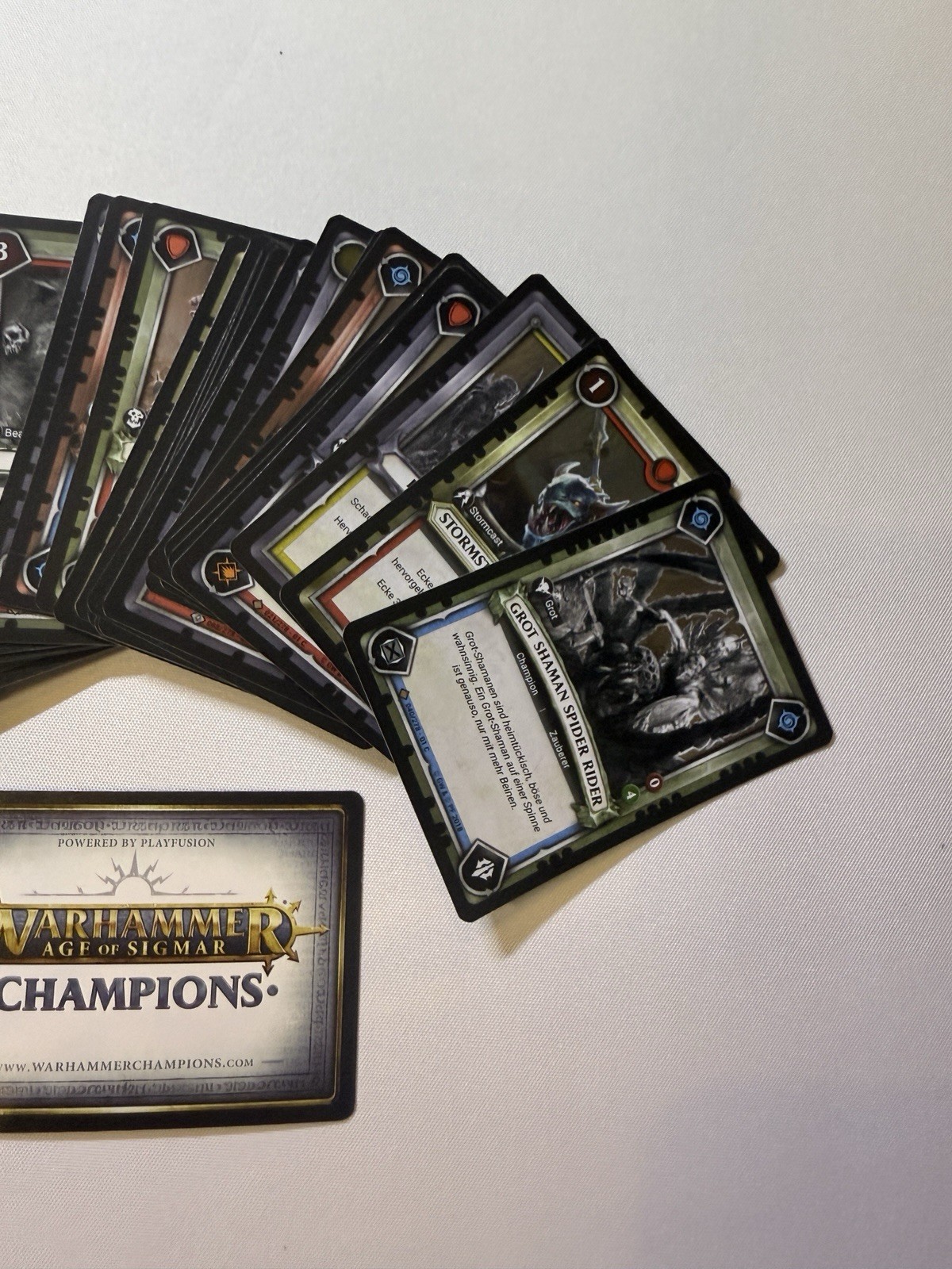 Warhammer 40k Age Of Sigmar CCG Trading Cards 49x Bulk Lot All Foils German