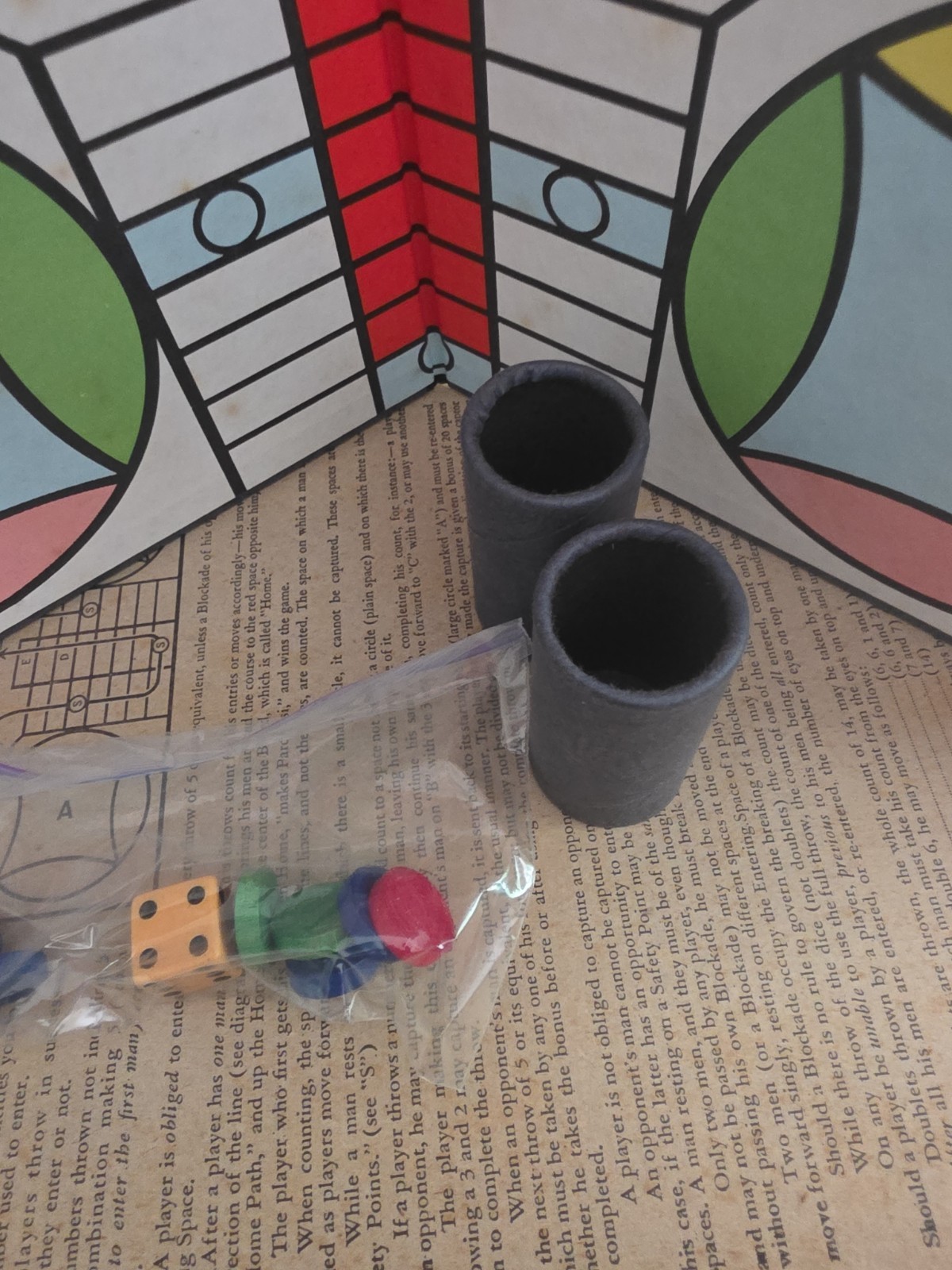Vintage 1967 Parcheesi Popular Edition Board Game by Selchow & Righter Co