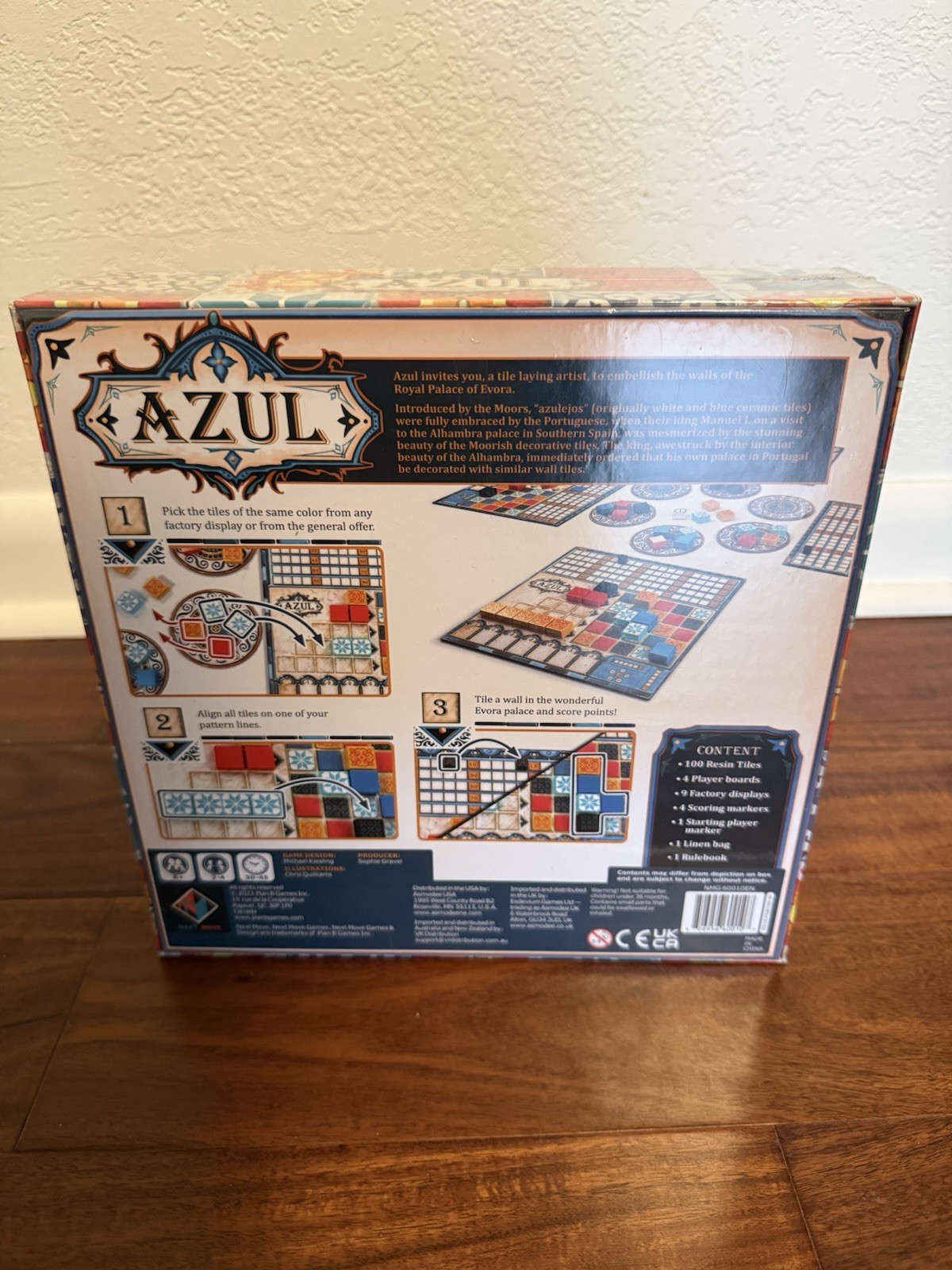 Next Move Azul Strategy Board Game Complete 2+ Players Age 8+ Spiel NMG601 *NEW*