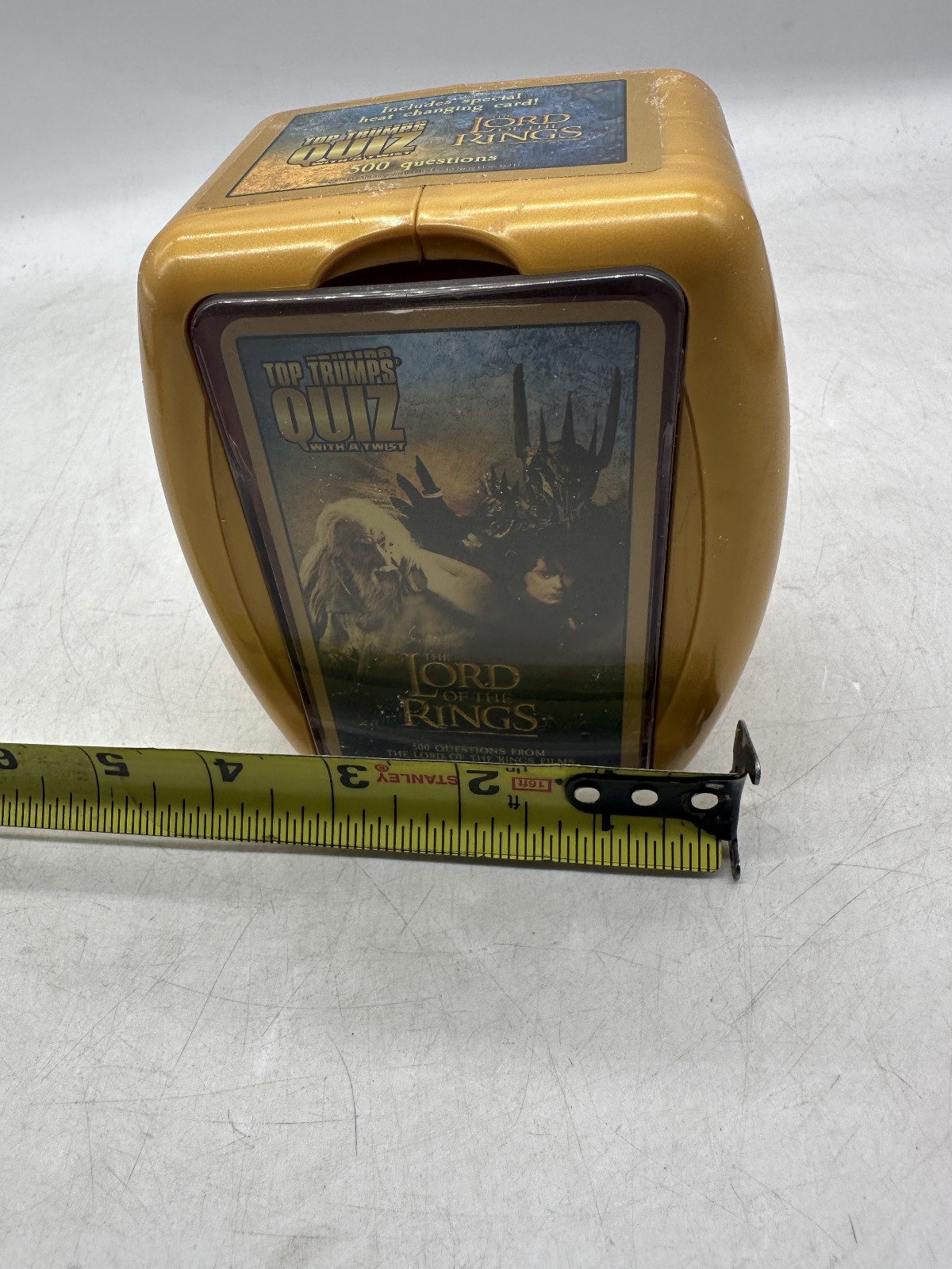 Lord of the Rings Card Game w/ Heat Changing Card! Top Trumps Quiz