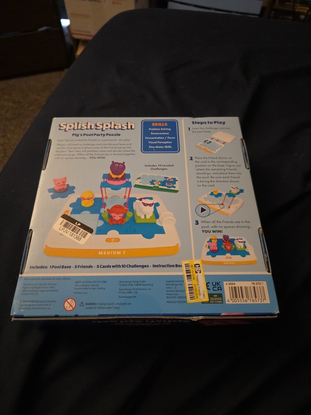ThinkFun Friends – SplishSplash Pig’s Pool Party Puzzle Game
