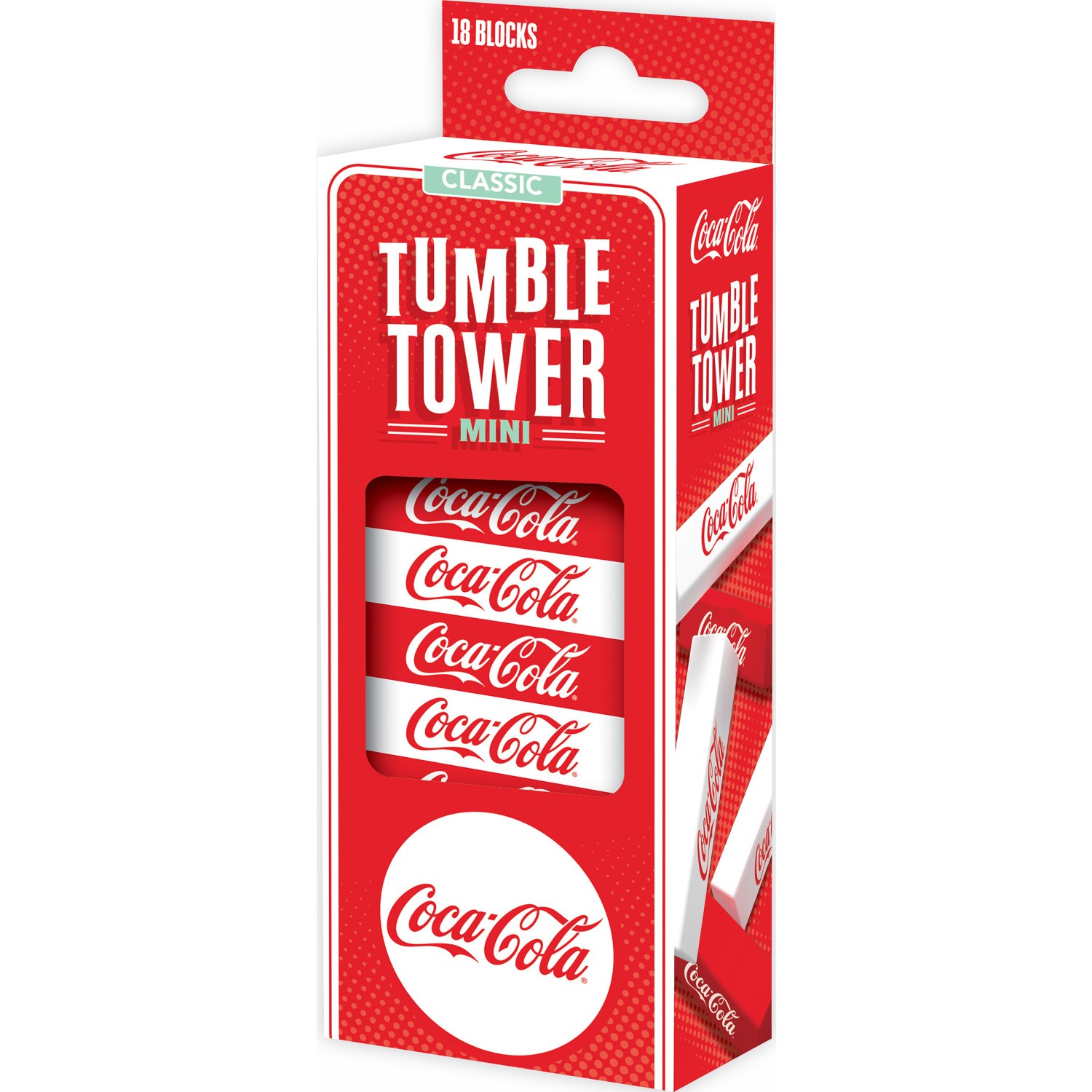 MasterPieces – Coca-Cola – Officially Licensed Mini Tumble Tower Game