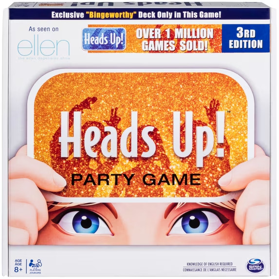 Heads Up! 3rd Edition Party Game As Seen on the Ellen Degeneres Show New Sealed