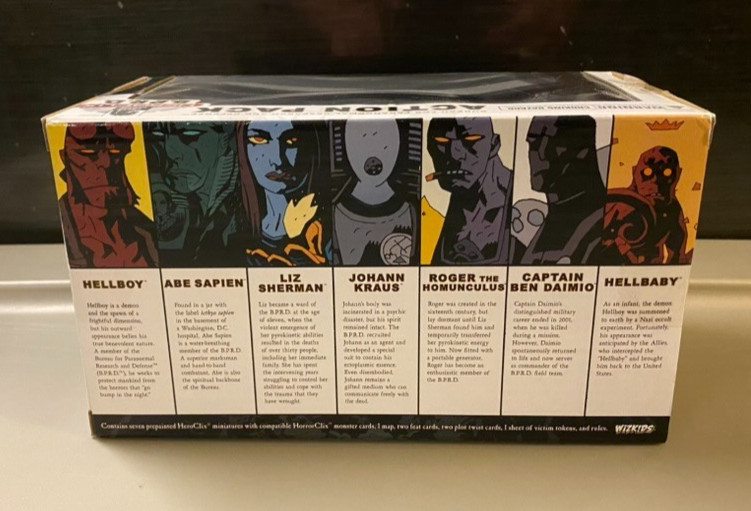 Horrorclix Miniatures Hellboy and the B.P.R.D. Set 7 Figure Action Pack