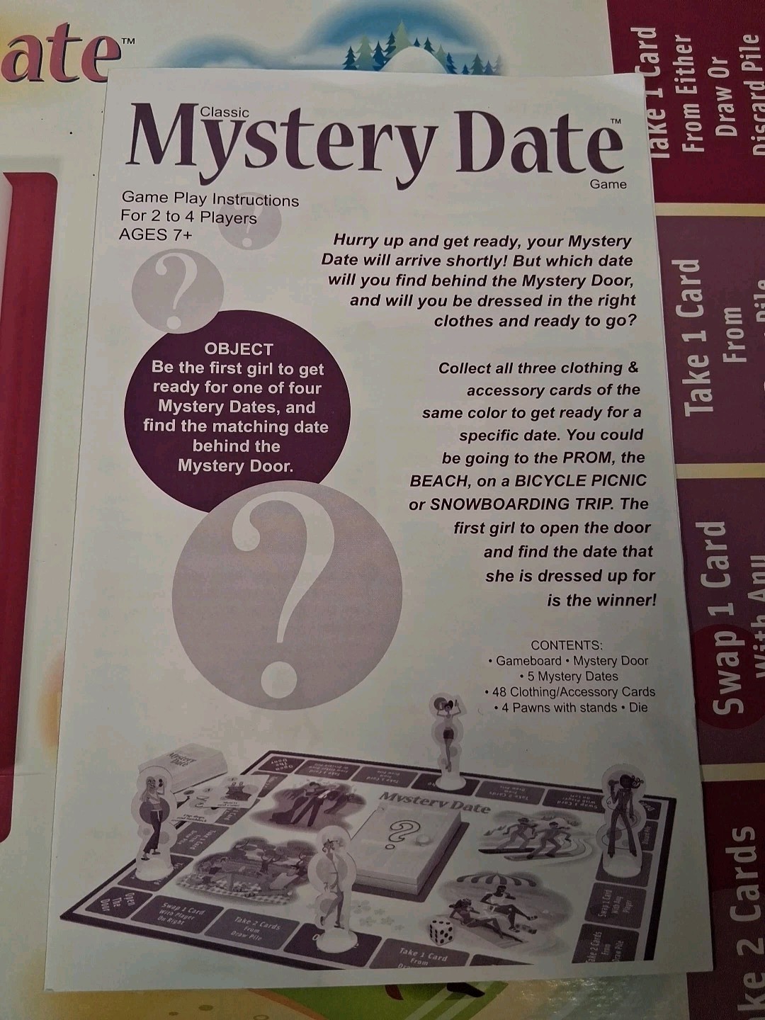 2005 Classic Mystery Date Board Game – 100% Complete – Milton Bradley #42882