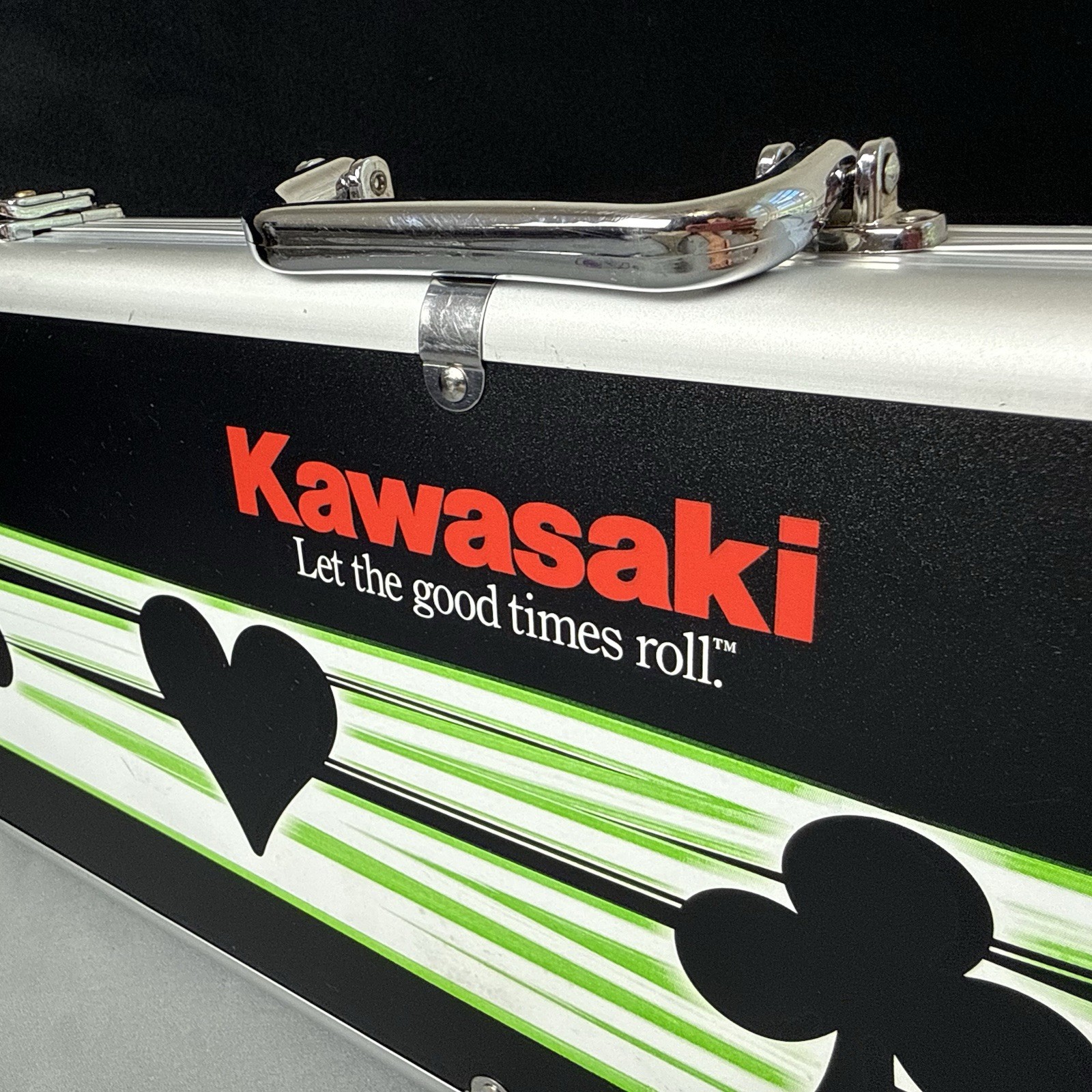 Limited-Edition OEM Kawasaki 500-Piece Clay Poker Chip Set in Aluminum Lock Case