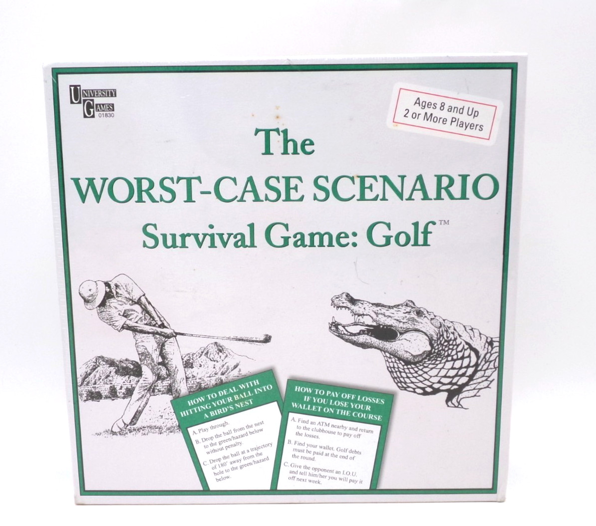 Worst-Case Scenario Survival Game Golf Sealed New University Games 2002 Rare