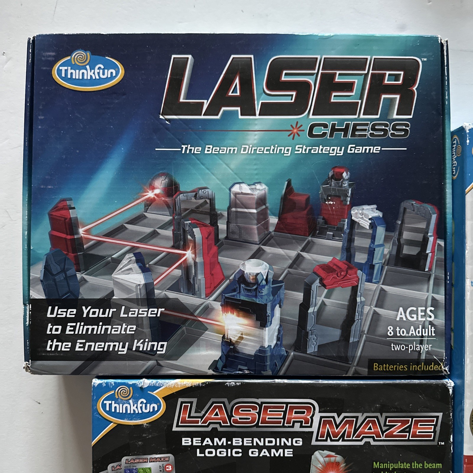 Think Fun Laser Chess Gravity Maze Laser Maze Lot Of 3 Board Games 8+ Complete