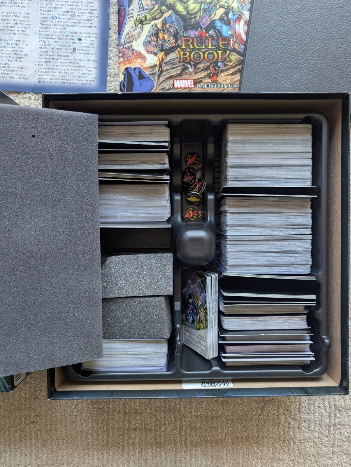 Legendary: Marvel Deck Building Game – Core game, Dark City Expansion, and GOTG