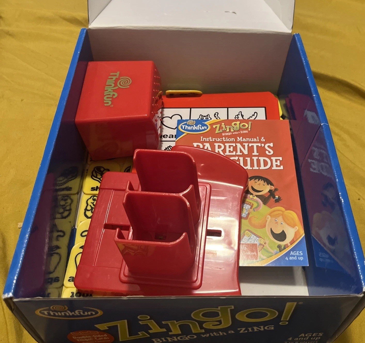 ThinkFun Zingo! Bingo with a Zing Family Board Game 2-6 Players For Kids Age 4+