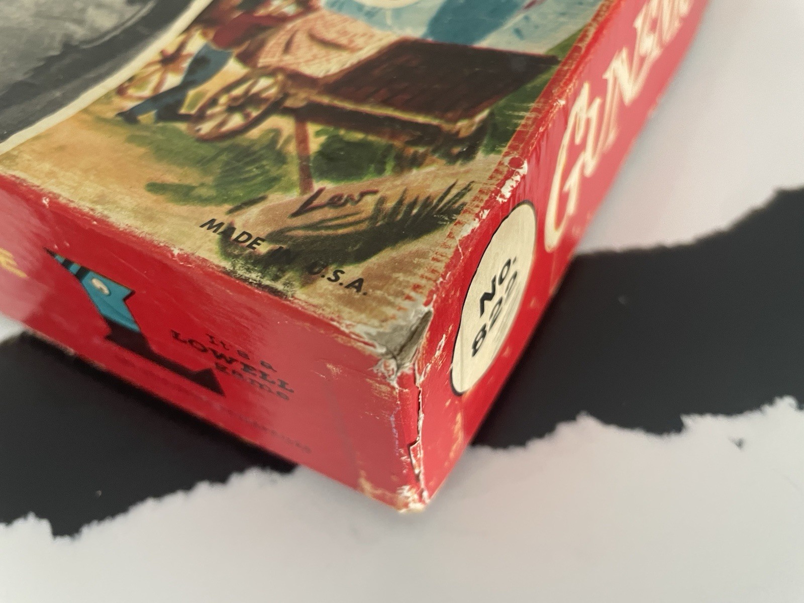 ~ Vintage Rare 1958 Gunsmoke Board Game #822 LOWELL Toy Mfg. Co. Matt Dillon ~