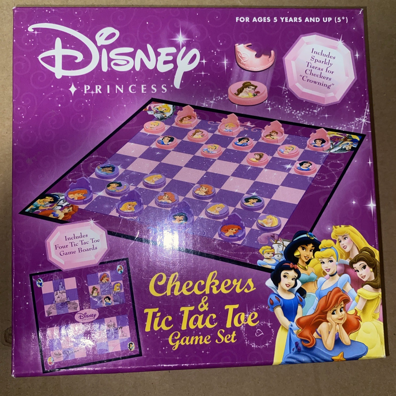 Disney Princess Checkers & Tic Tac Toe Games by friendly games