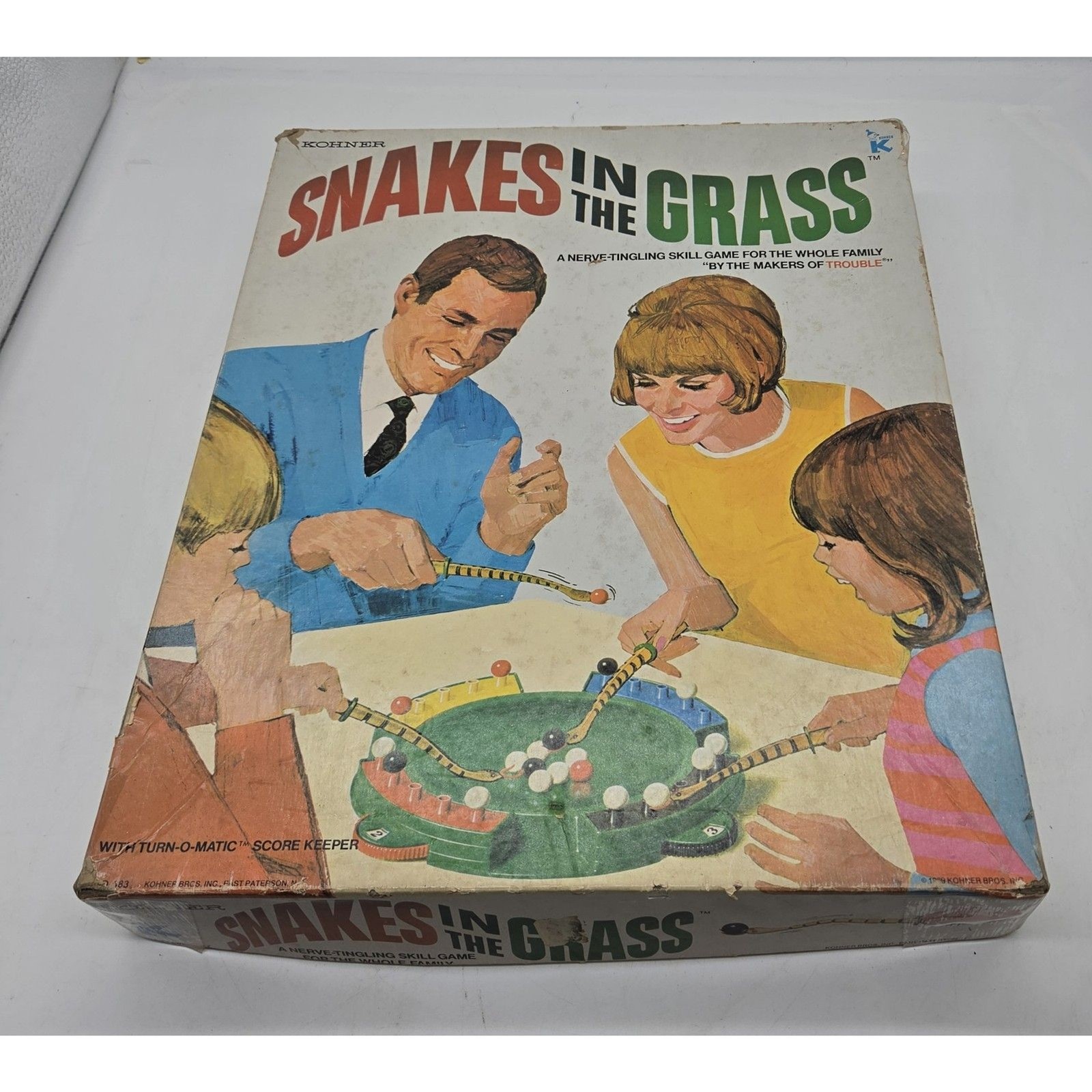 KOHNER board game boxed SNAKES in the GRASS 1969
