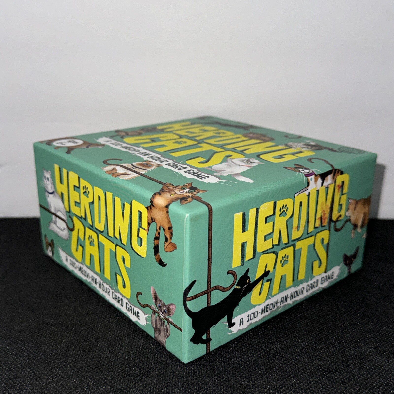 Herding Cats: A 100 Meow An Hour Card Game – New Open Box – Complete