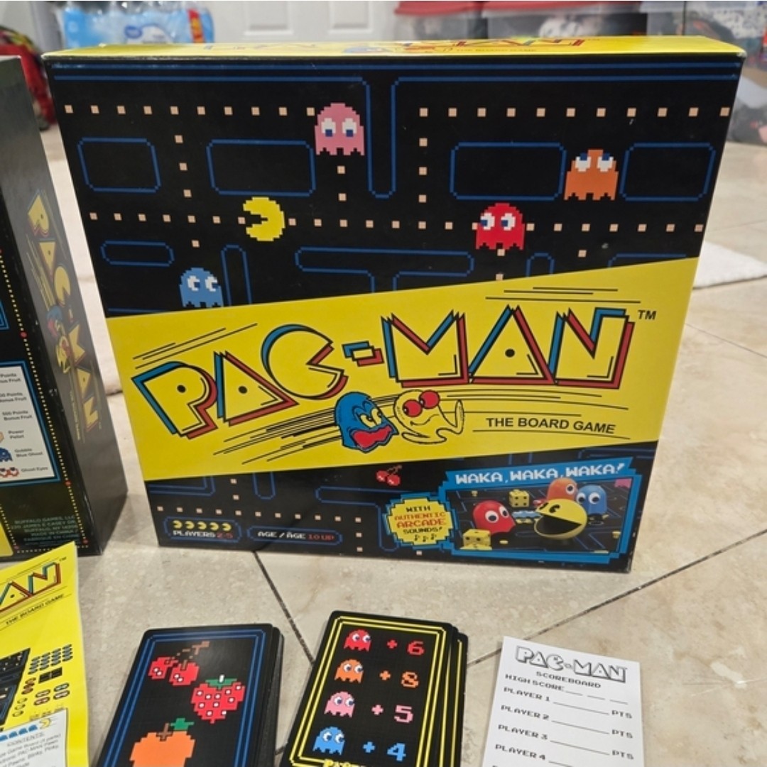 Pac-Man The Board Game Buffalo Games COMPLETE Sound Effects Weak Needs New Batte