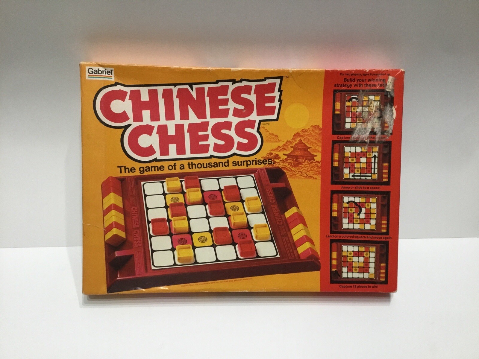 CHINESE CHESS – Vintage 1981 Gabriel Board Game – Complete Game W/ Damage To Box
