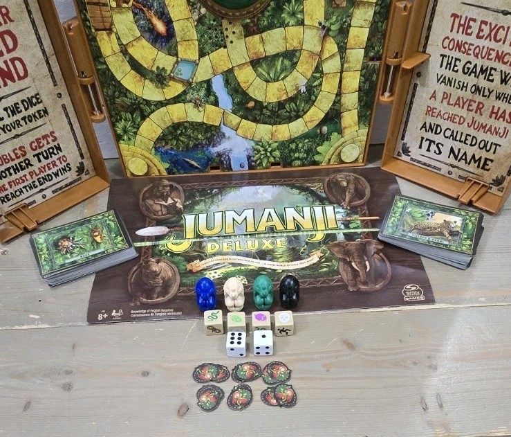 Jumanji Deluxe Electronic Board Game Adventure Game Spin Master – Tested Works*