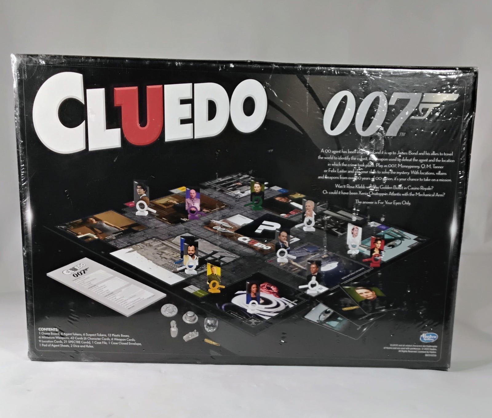 New Hasbro Cluedo 007 James Bond Indicia Classic Mystery Board Game Age 8+