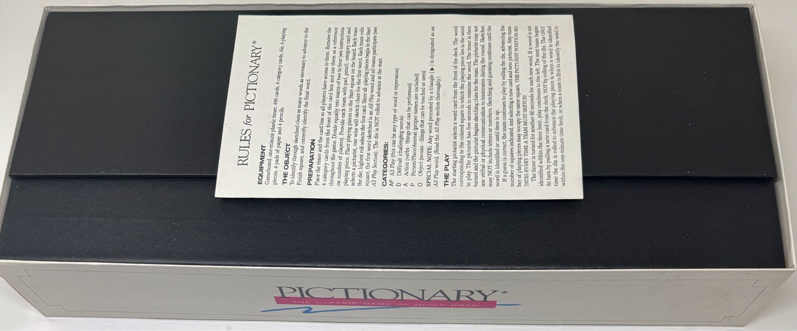 Pictionary – 1993 – Updated for the 90s – Complete
