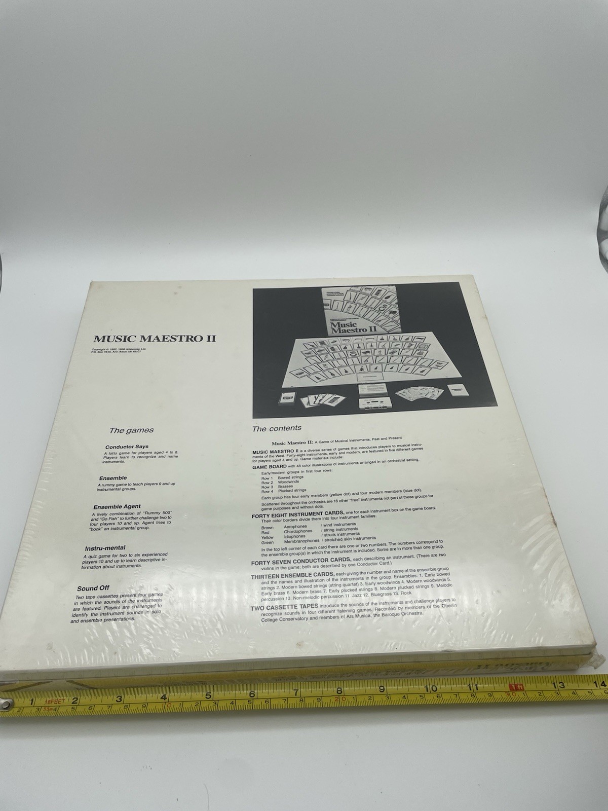 Vtg Music Maestro Game: A Game of Musical Instruments Past & Present- Sealed
