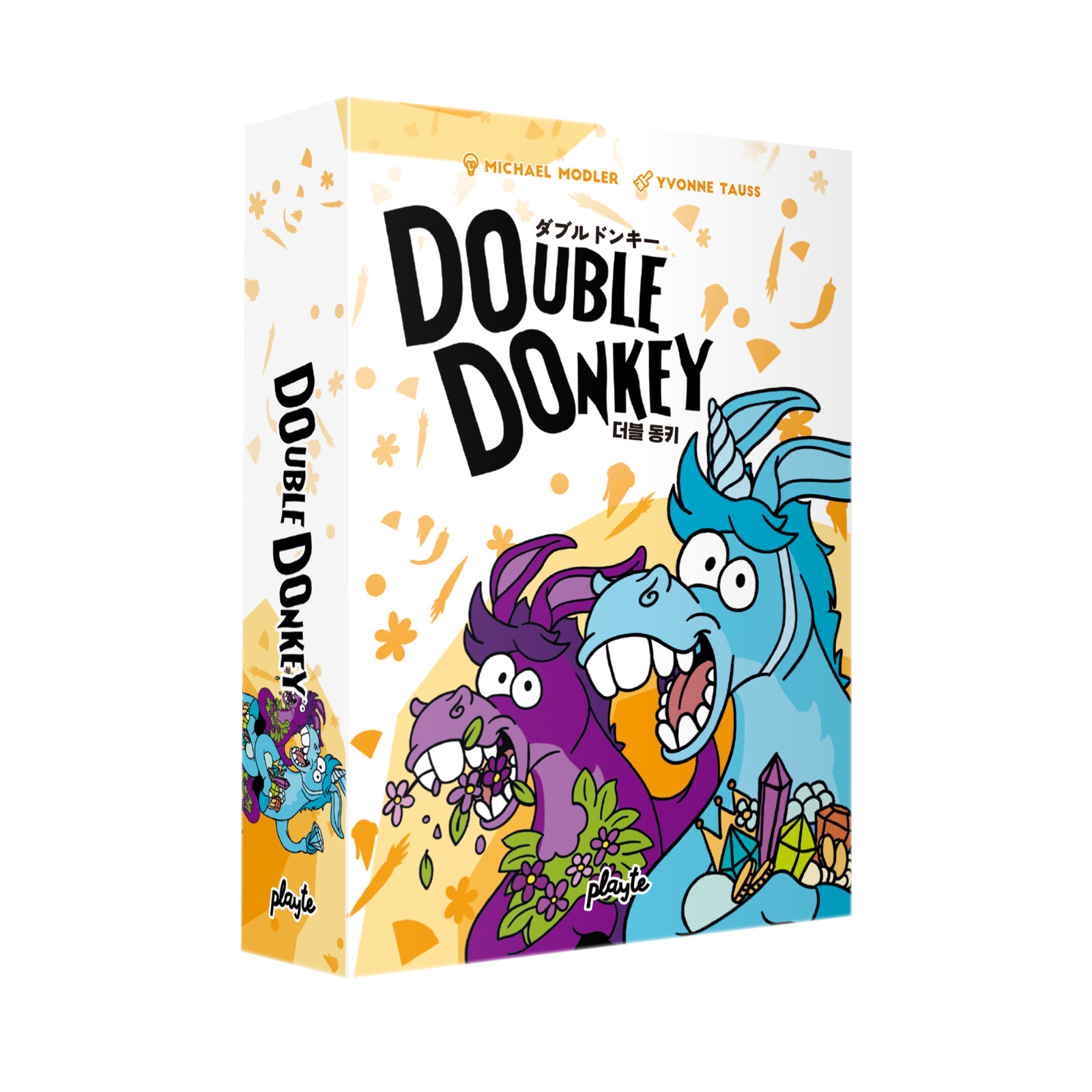 Double Donkey by Playte – Fun & Fast-Paced Dice-Drafting Card Game (2-5 Players)