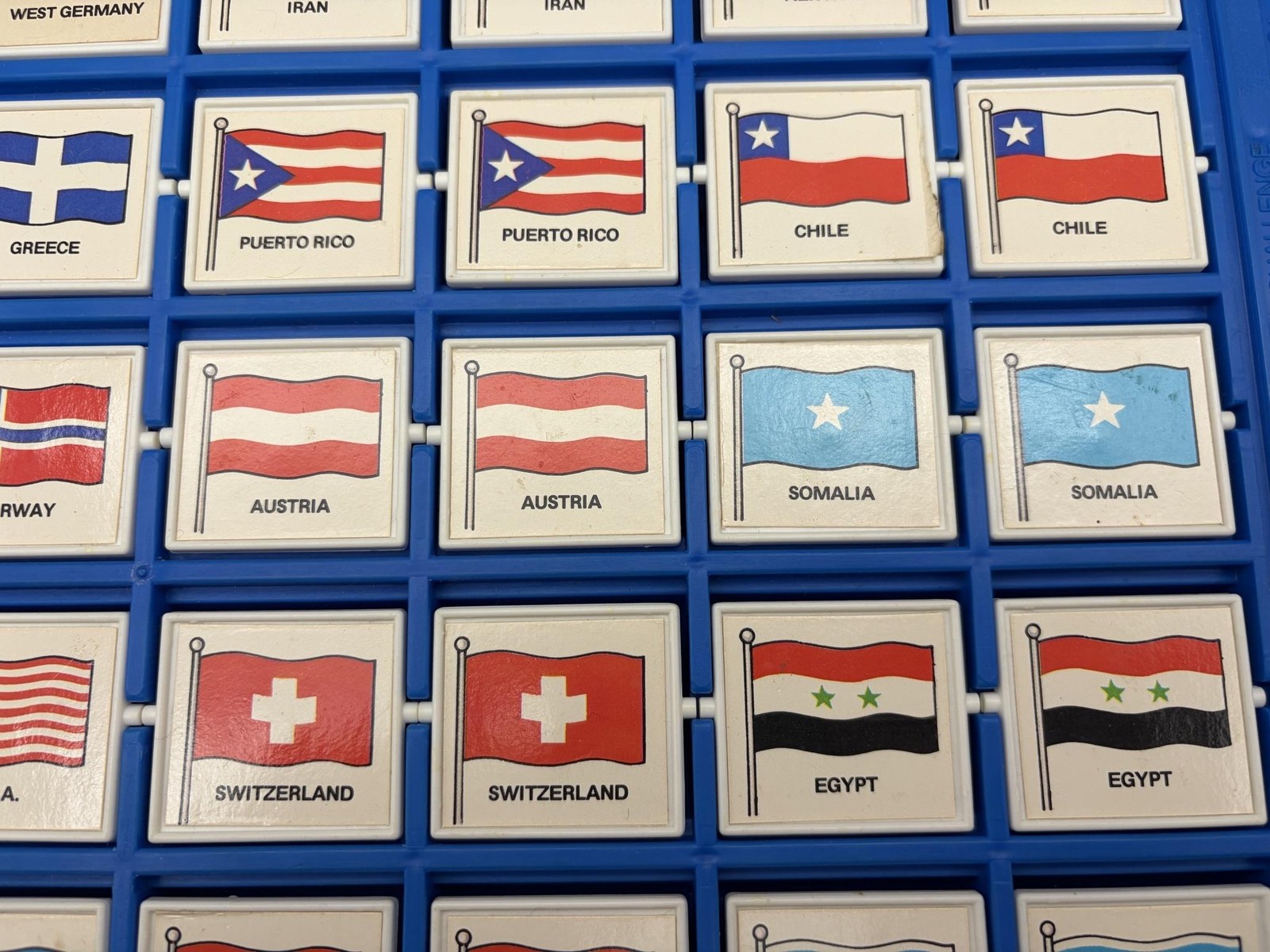 Vintage 1970s Match II Memory Board Game Ideal World Flags Maps Geography READ